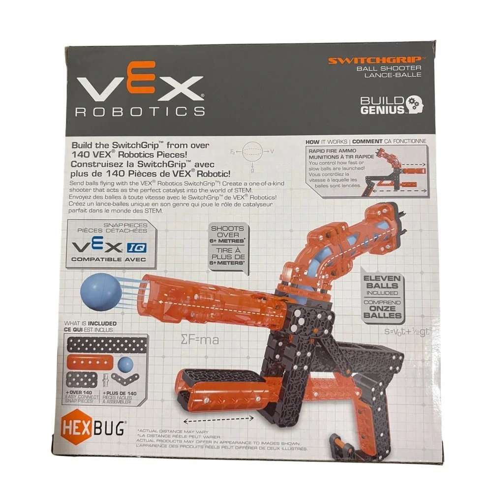 HEXBUG VEX Robotics SwitchGrip Ball Shooter STEM Toy Ages 8 Up